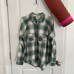 The North Face Set Up Camp Sage Flannel Button-down NWOT